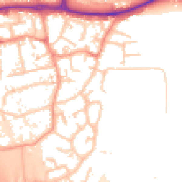 Daytime road noise heatmap for KT14 7HH