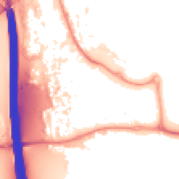 Night-time road noise heatmap for KT14 7JA