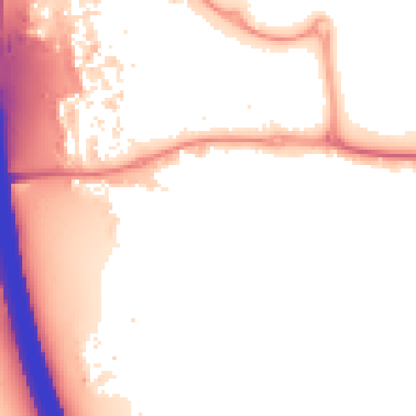 Night-time road noise heatmap for KT14 7QF