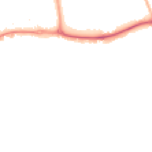 Night-time road noise heatmap for KT14 7RH