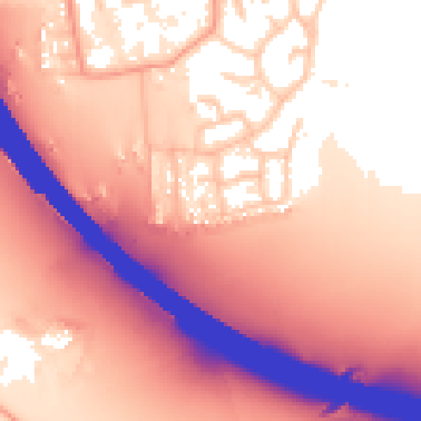 Daytime road noise heatmap for KT14 7TD
