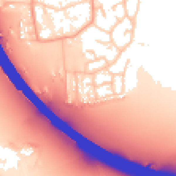 Daytime road noise heatmap for KT14 7TQ