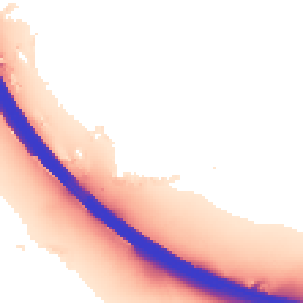 Night-time road noise heatmap for KT14 7TQ