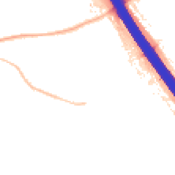 Night-time road noise heatmap for KT15 1DB