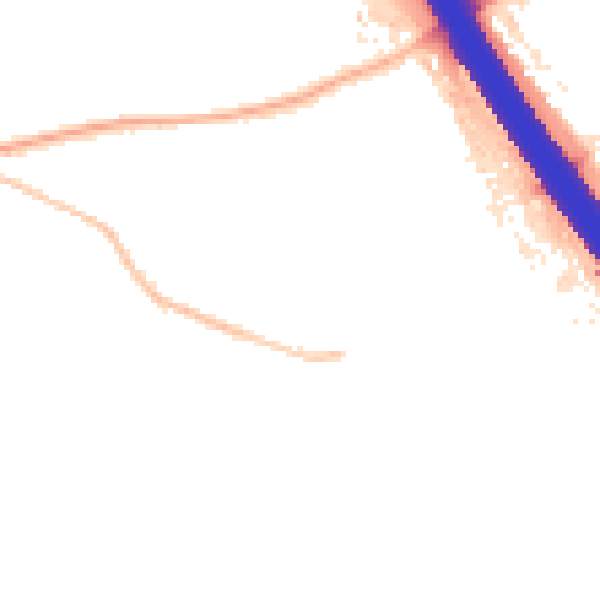 Night-time road noise heatmap for KT15 1DD