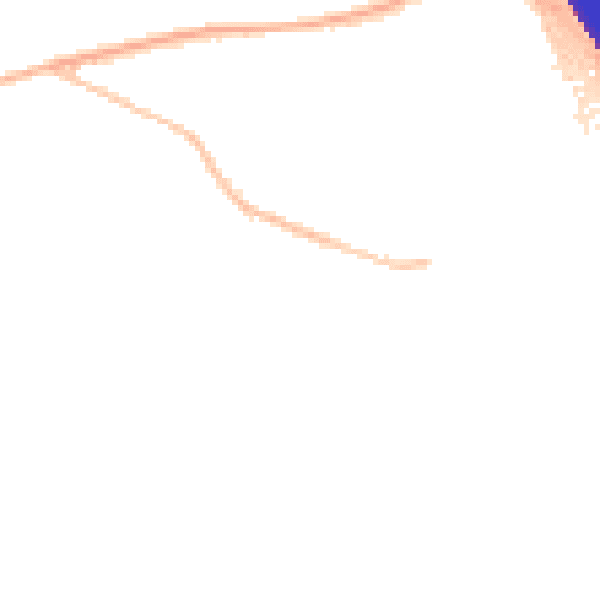 Night-time road noise heatmap for KT15 1DH