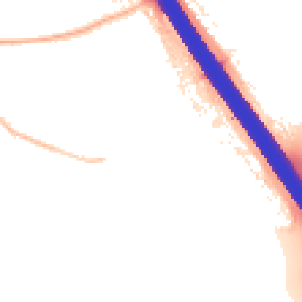 Night-time road noise heatmap for KT15 1JJ