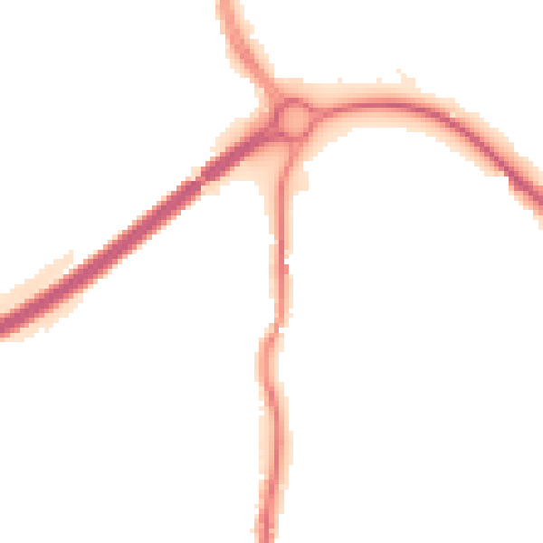 Night-time road noise heatmap for KT15 2EG