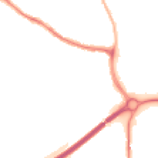 Night-time road noise heatmap for KT15 2GG