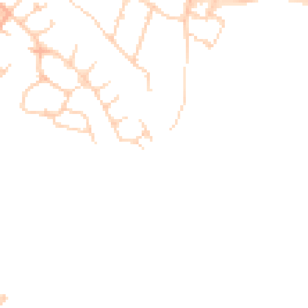 Daytime road noise heatmap for KT15 2JX