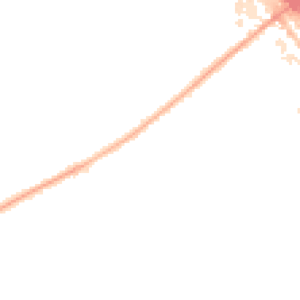 Night-time road noise heatmap for KT15 3AY