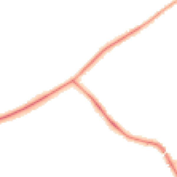 Night-time road noise heatmap for KT15 3DD