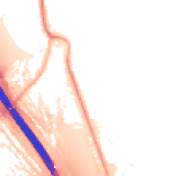 Night-time road noise heatmap for KT15 3JT