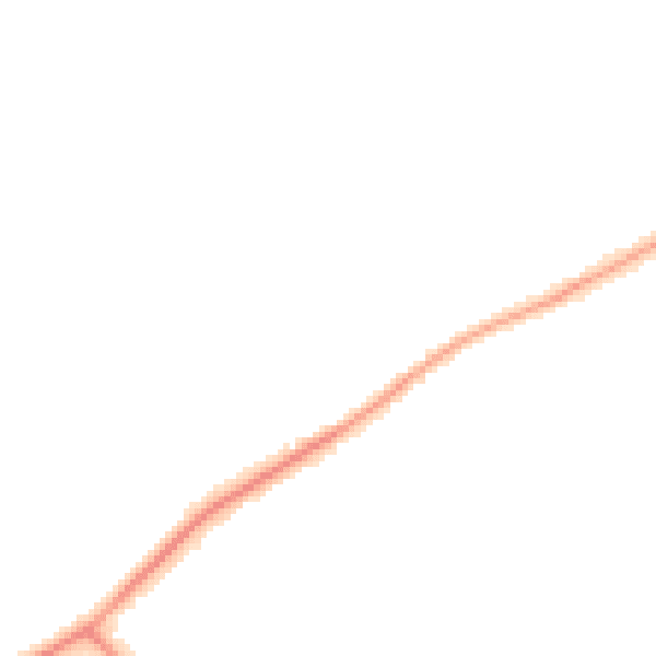 Night-time road noise heatmap for KT15 3SF