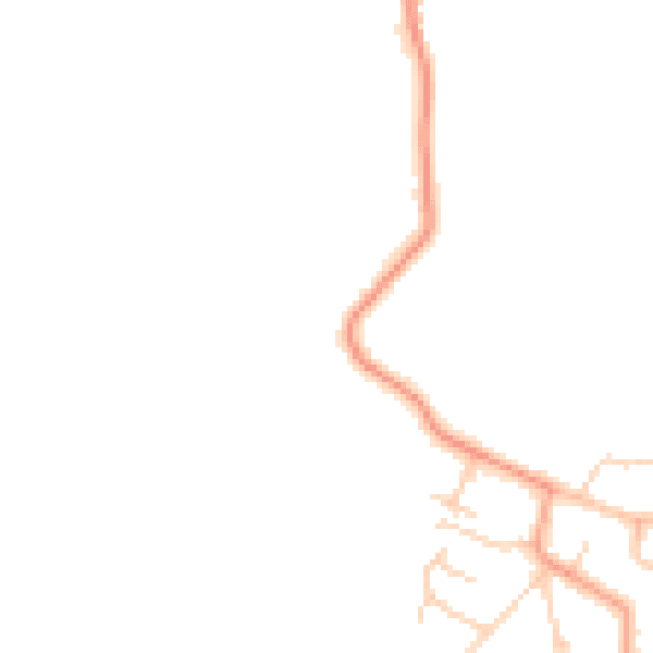 Daytime road noise heatmap for KT15 3TG