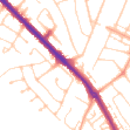 Daytime road noise heatmap for KT19 0AA