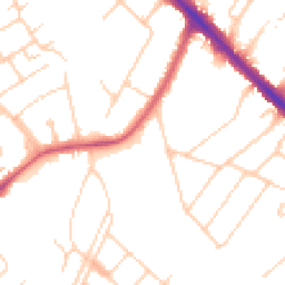 Daytime road noise heatmap for KT19 0AF