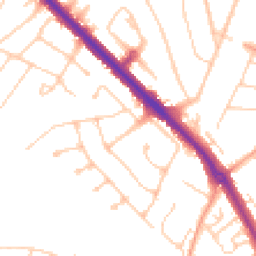 Daytime road noise heatmap for KT19 0AH