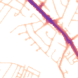 Daytime road noise heatmap for KT19 0AL