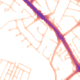 Daytime road noise heatmap for KT19 0AP