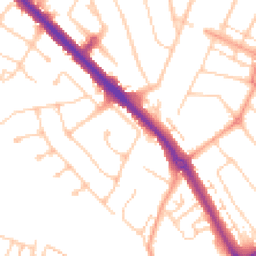 Daytime road noise heatmap for KT19 0AS