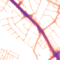 Daytime road noise heatmap for KT19 0AU