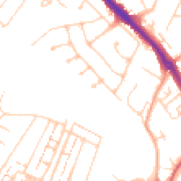 Daytime road noise heatmap for KT19 0AY