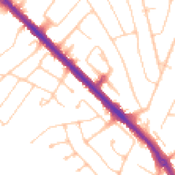 Daytime road noise heatmap for KT19 0BN
