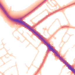 Daytime road noise heatmap for KT19 0DJ