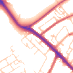 Daytime road noise heatmap for KT19 0DL