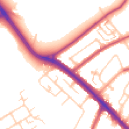 Daytime road noise heatmap for KT19 0DN