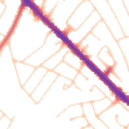 Daytime road noise heatmap for KT19 0EF