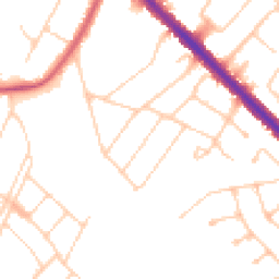 Daytime road noise heatmap for KT19 0EH