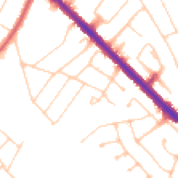 Daytime road noise heatmap for KT19 0EL