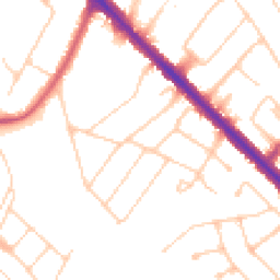 Daytime road noise heatmap for KT19 0EQ