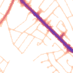 Daytime road noise heatmap for KT19 0ES
