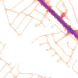 Daytime road noise heatmap for KT19 0EU