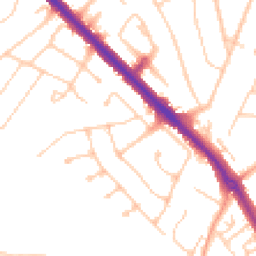 Daytime road noise heatmap for KT19 0EZ