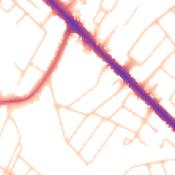 Daytime road noise heatmap for KT19 0HD