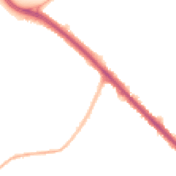 Night-time road noise heatmap for KT19 0JL