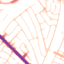 Daytime road noise heatmap for KT19 0NH
