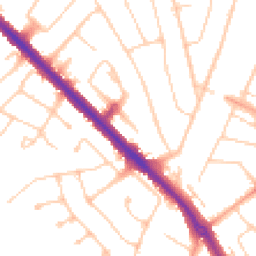 Daytime road noise heatmap for KT19 0PW
