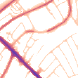 Daytime road noise heatmap for KT19 0TE