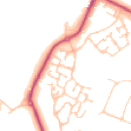 Daytime road noise heatmap for KT19 7DD