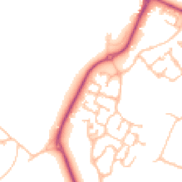 Daytime road noise heatmap for KT19 7DL
