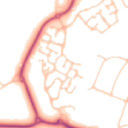 Daytime road noise heatmap for KT19 7EH
