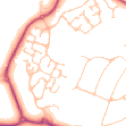 Daytime road noise heatmap for KT19 7EJ