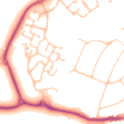 Daytime road noise heatmap for KT19 7EL