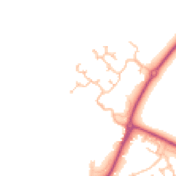Daytime road noise heatmap for KT19 7LD
