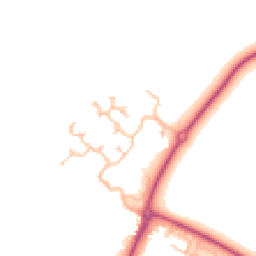 Daytime road noise heatmap for KT19 7LL